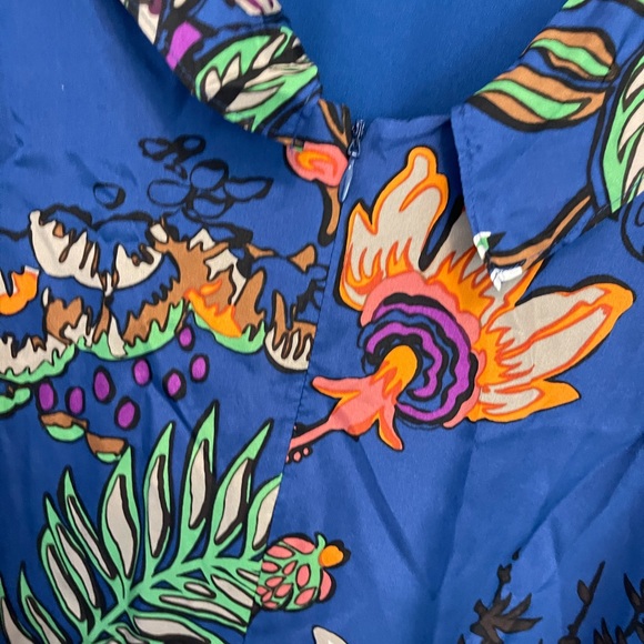 J Crew SILK RUFFLE PRINTED DRESS - Picture 5 of 6